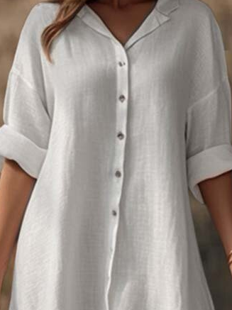 Shirt Collar Loose Casual Dress