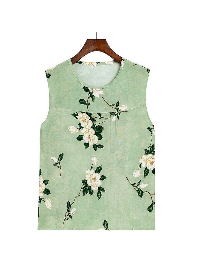 Breathable Elegant Floral Casual Loose Pajama Set