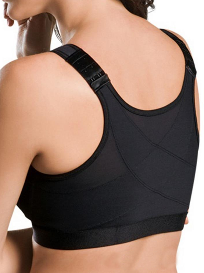 Sports Plain Jersey Sports Bra