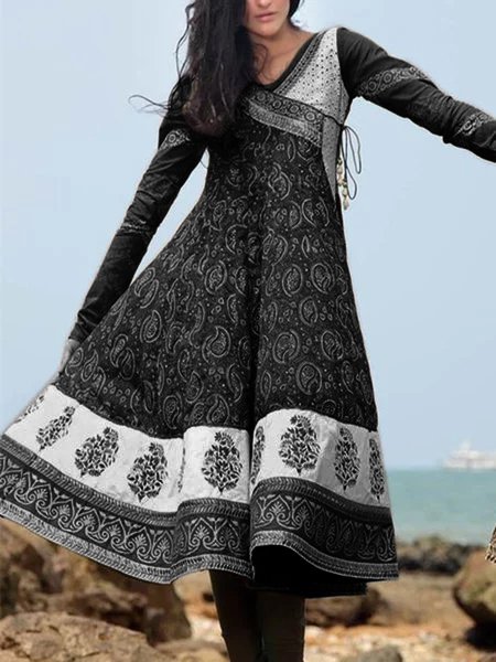 Cotton Casual Weaving Dress