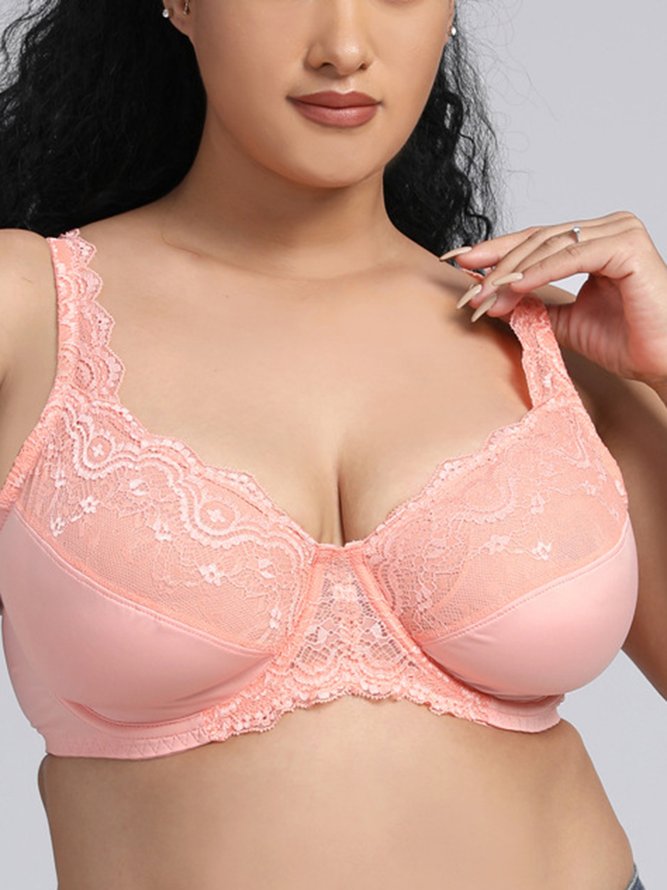 Floral Lace Thin Cup Underwired Bra