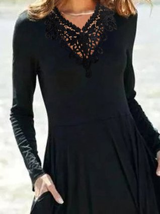 Plain Regular Fit Crew Neck Prom Dress