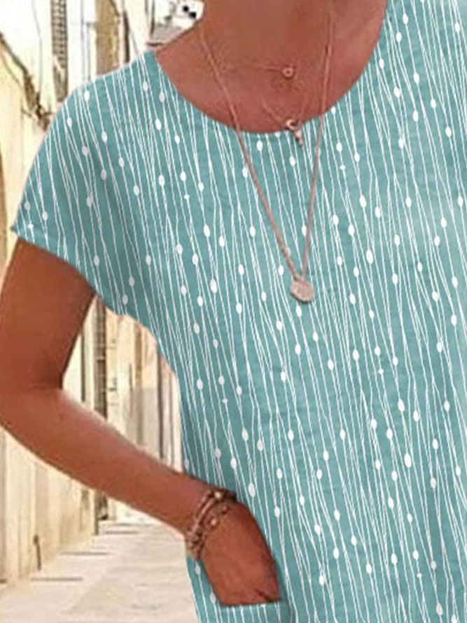 Women's Casual Polka Dot Print Dress