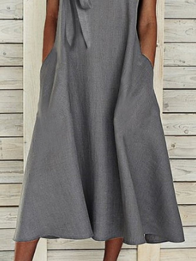 Elegant Lace Asymmetrical Neck Sleeveless Knitting Prom Dress