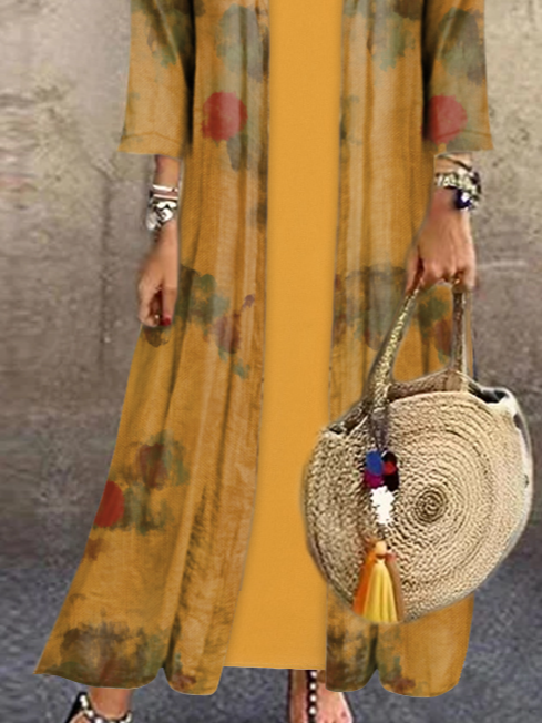 Casual Abstract Two-Piece Set