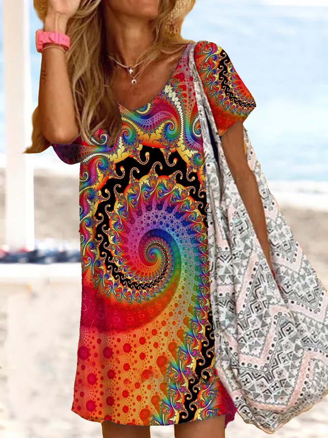 Loose Ethnic Vintage Dress