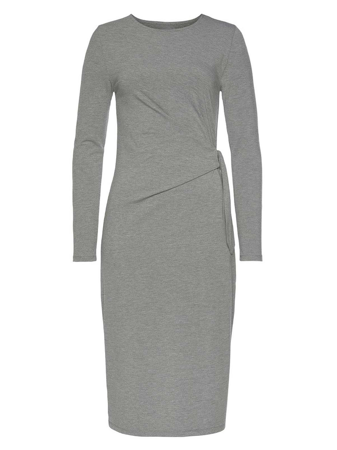 Casual Side Tie Knit Dress