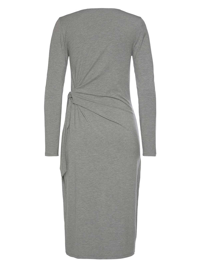 Casual Side Tie Knit Dress