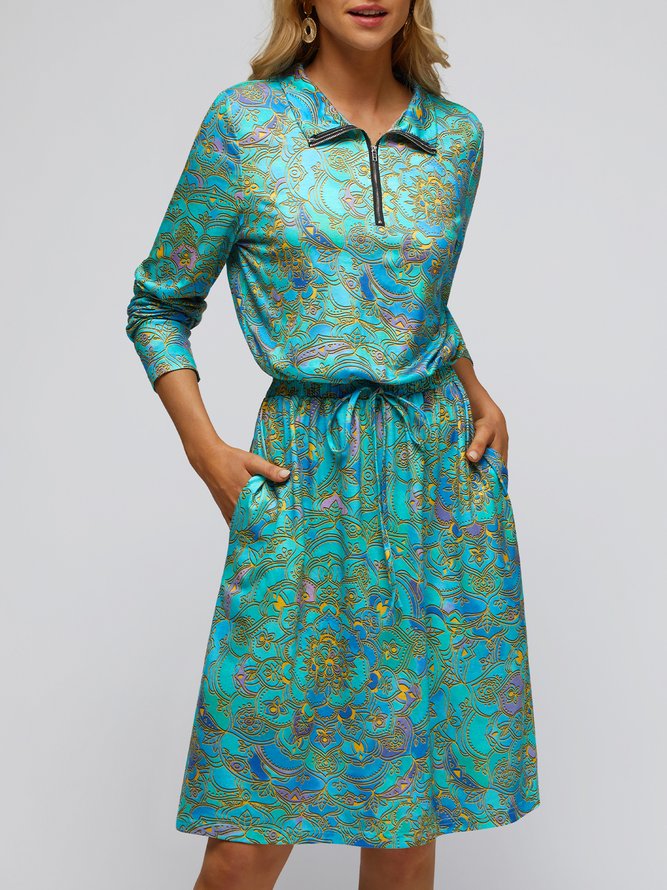 Ethnic Vintage Regular Fit Dress