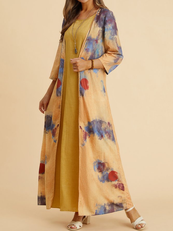 Casual Abstract Two-Piece Set