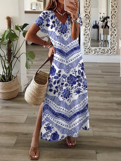 Casual Floral Regular Fit Dress