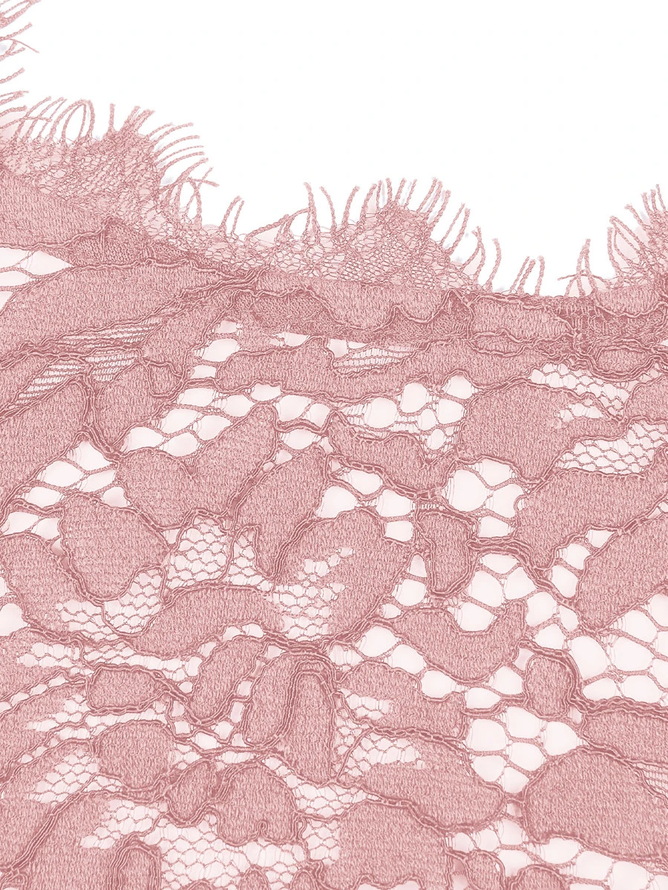 Elegant Floral Lace Zip Back Fitted Dress