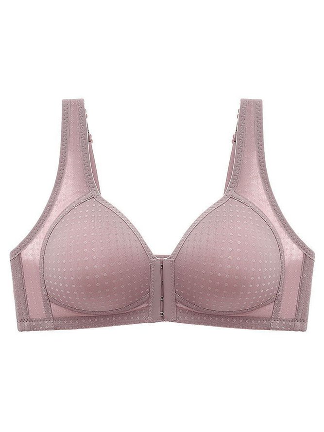 Push Up Front Fastening Wireless Bra Plus Size