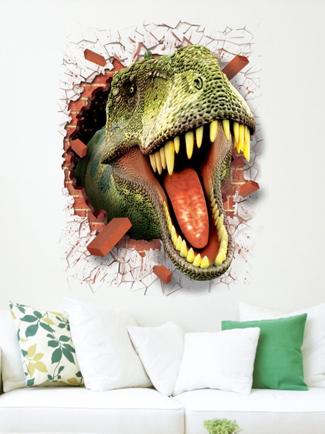 3D Creative Dinosaur Decorative Sticker Bedroom Wall Sticker