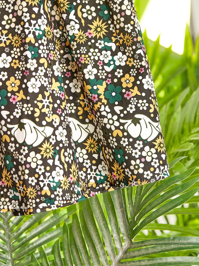 Casual Short Sleeve Woven Dress