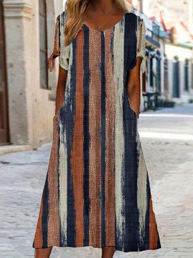 Women's Classic Stripes Striped Casual Dress