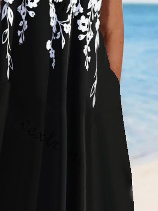 Elegant Floral Lace Loose Dress