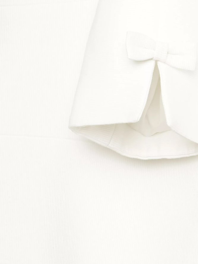 Floral Ruched Cross Neck Elegant Two-Piece Set