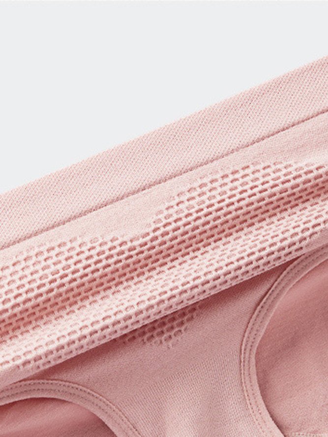 Women's Breathable Comfortable Heart Shape Woven Seamless Panty