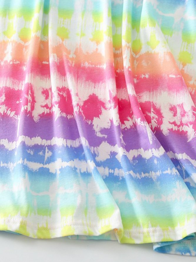 Breathable Comfortable Tie-Dye Loose Casual Nightdress