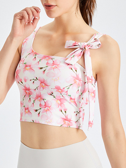 Floral Lycra Sports Sports Bra