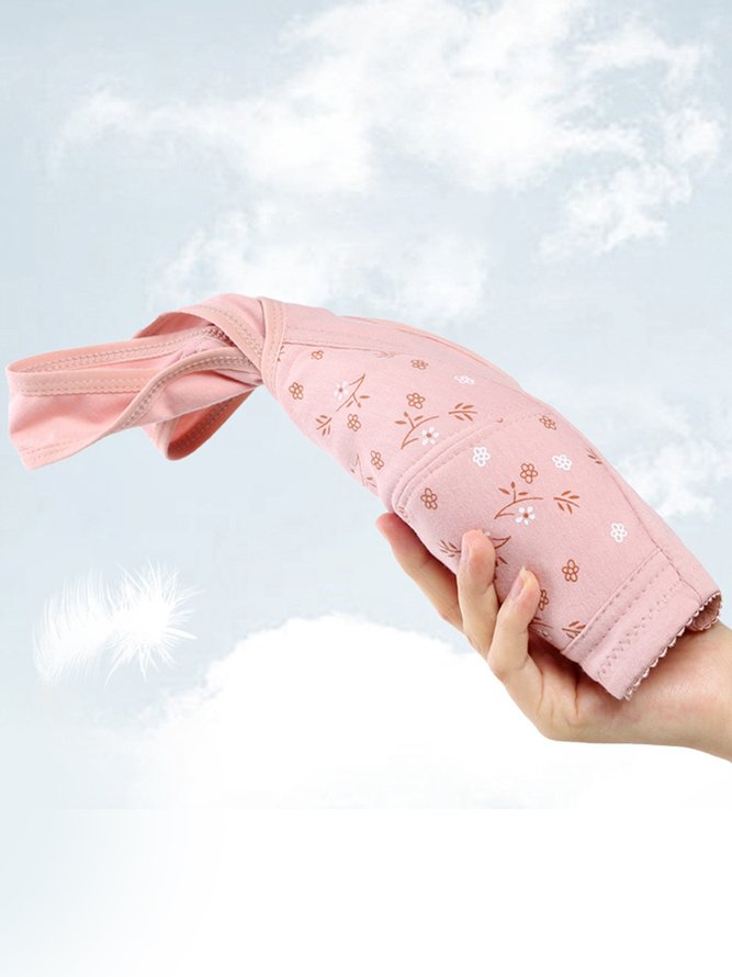 Printed Button Front Wireless Tank Bra