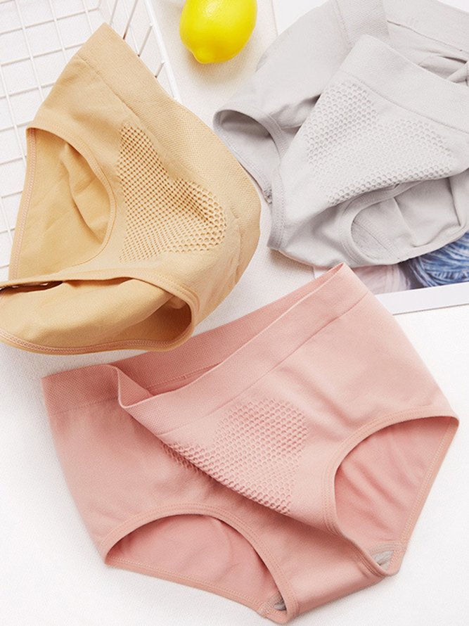 Women's Breathable Comfortable Heart Shape Woven Seamless Panty