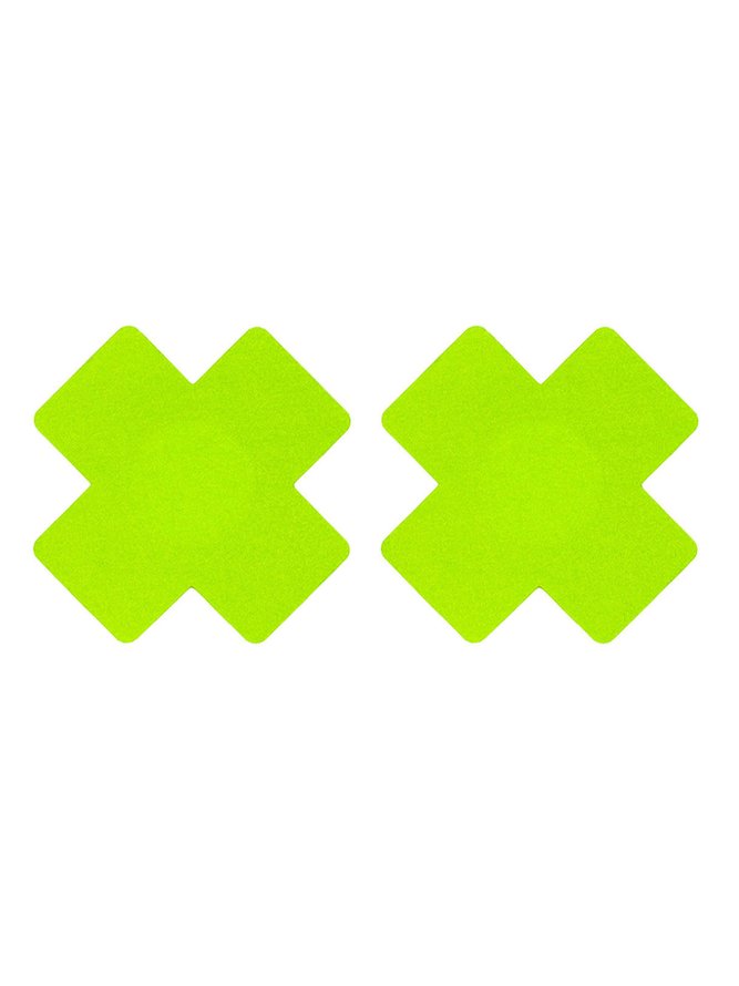 Multicolor Satin Disposable Cross Nipples