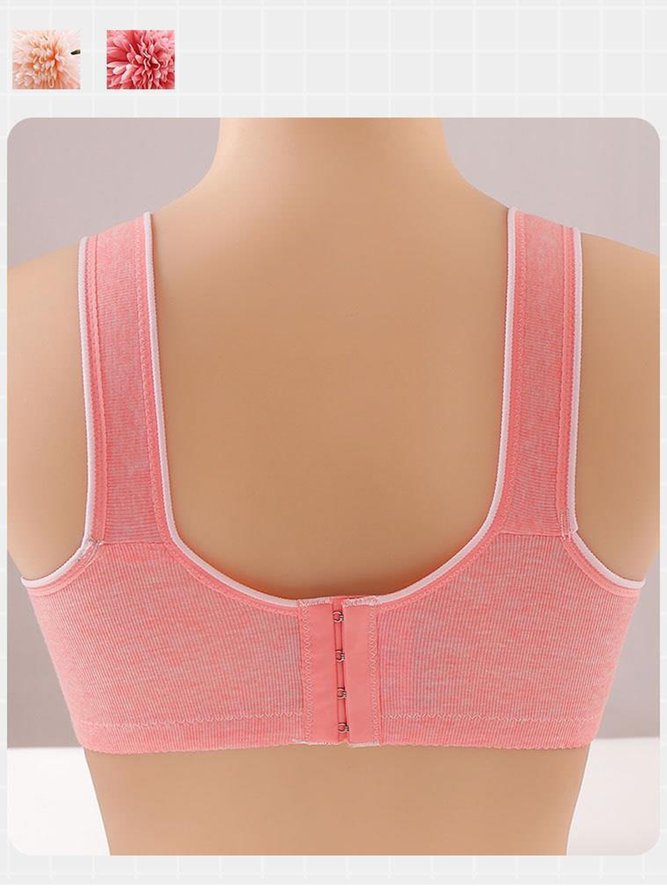 Breathable Comfort Rhinestone Wireless Bra