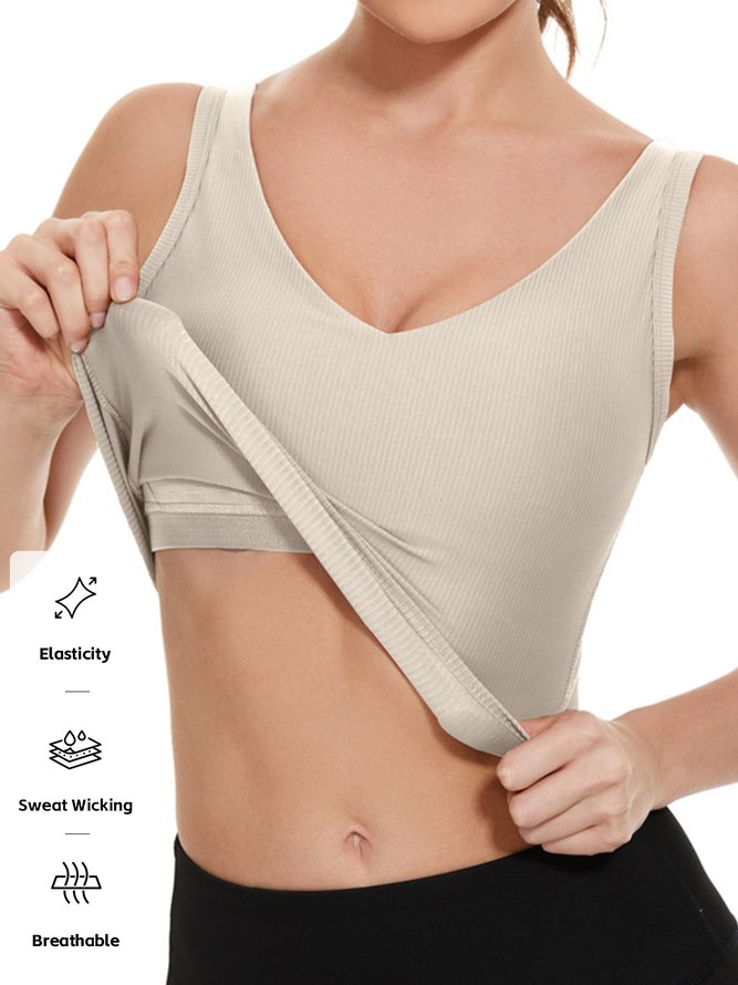 Plain Casual Sports Bra
