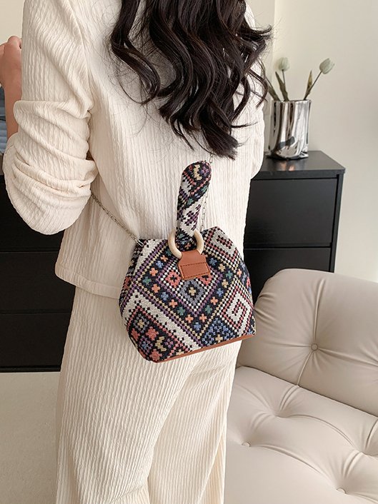 Casual Ethnic Pattern Cross Clutch Women's Coin Purse Ethnic Boho