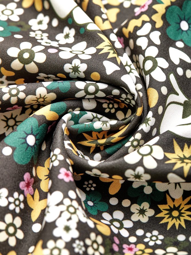 Casual Short Sleeve Woven Dress