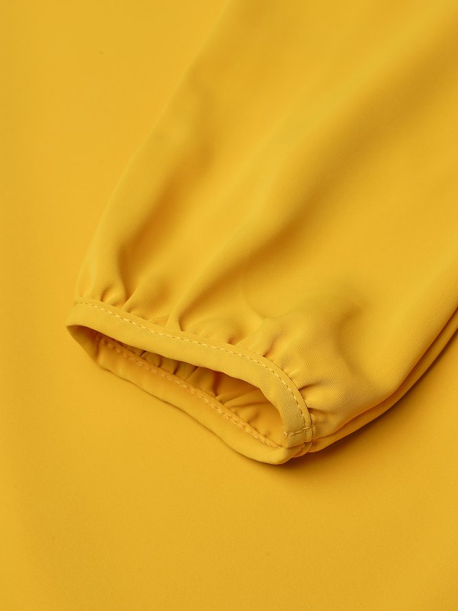 Crew Neck Black Women Summer Dresses Shift Daily Casual Plain Dresses