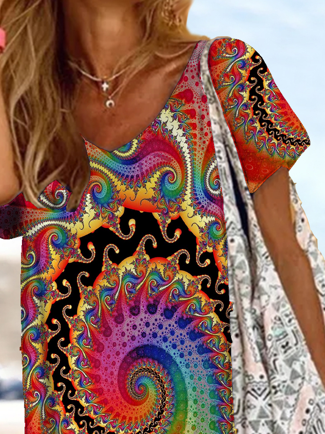 Loose Ethnic Vintage Dress