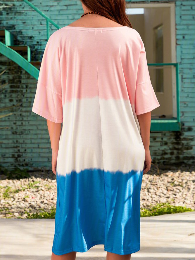 Casual Short Sleeve Knitting Dress