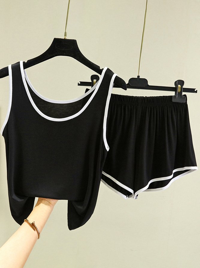 Breathable Comfortable Modal Loose Casual Vest Lounge Set