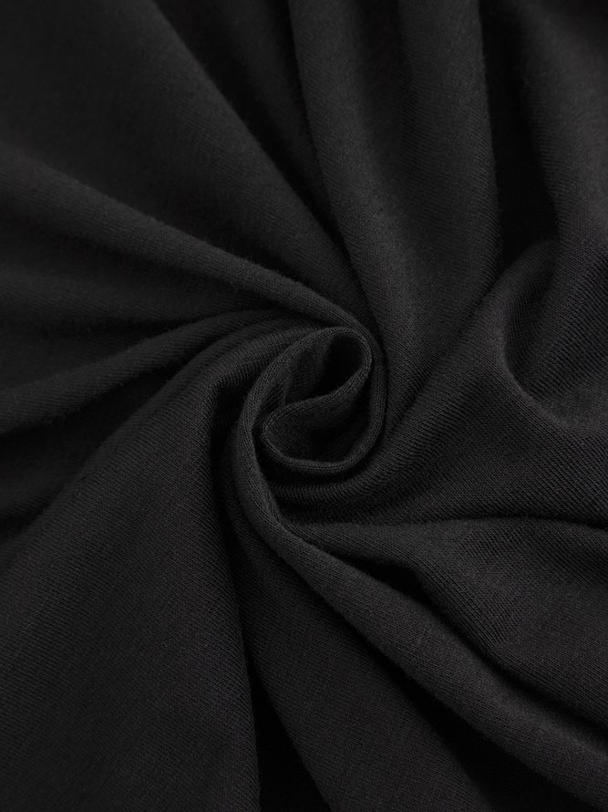 V Neck Sleeveless Solid Casual Midi Prom Dress