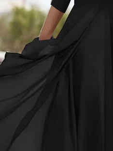 V Neck Elegant Black Slim Fit Knit Midi Prom Dress