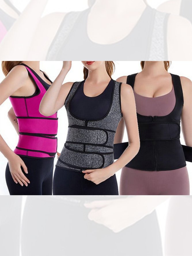 Fitness Sports Protection Velcro Zipper Belt Unisex