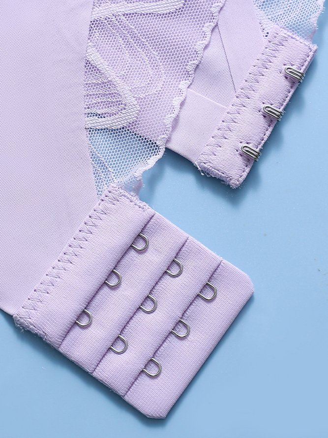 Sexy Lace Push Up Comfortable Seamless Back Button Bra