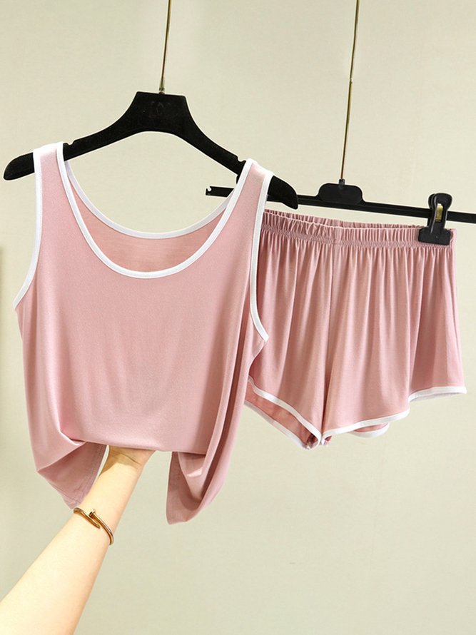 Breathable Comfortable Modal Loose Casual Vest Lounge Set