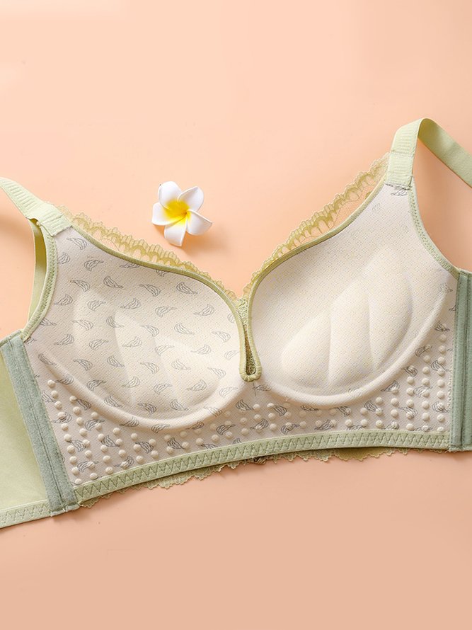 Adjustable Push Up Underwear Sexy Lace Steelless Bra