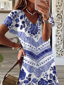 Casual Floral Regular Fit Dress