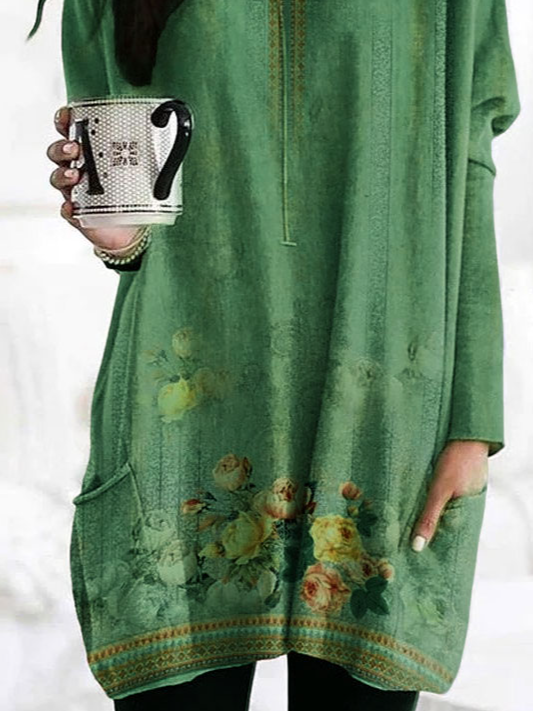 Casual Regular Fit Crew Neck Dress