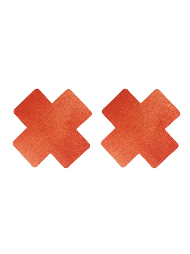 Multicolor Satin Disposable Cross Nipples