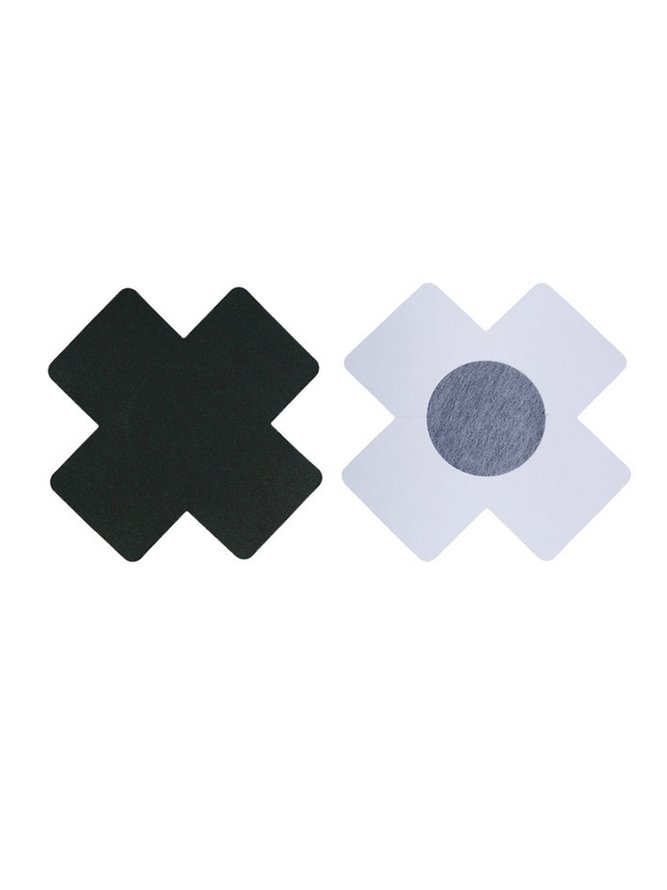 Multicolor Satin Disposable Cross Nipples