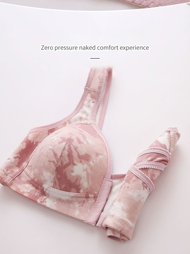 Printing Casual Tie-Dye Pattern Bra & Bralette