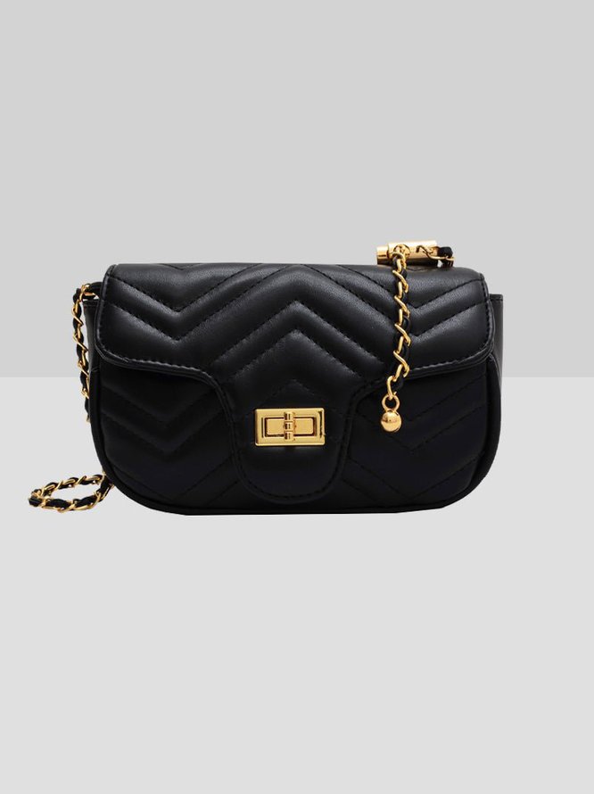 Casual Plain Leather Embossed Clutch Women's Messenger Bag