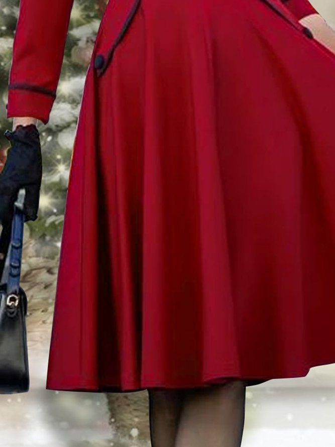 Christmas Plain Party Dress