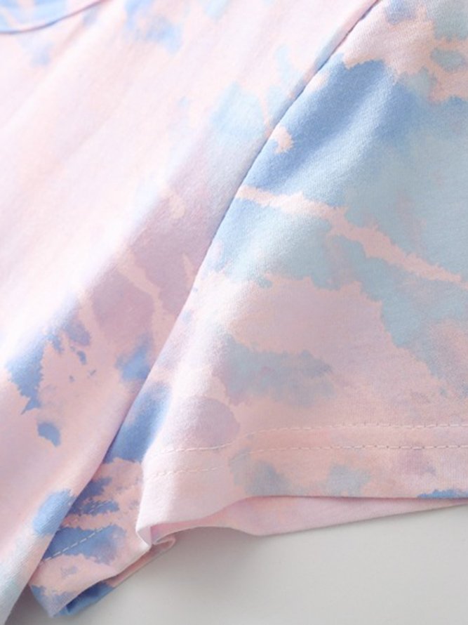 Breathable Comfortable Tie-Dye Loose Casual Nightdress